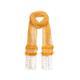 Women's Yellow / Orange Yellow Cashmere Handmade Knit Scarf One Size Andreeva