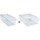 Lot de 2 Boîtes de Rangements Cuisine Wenko Bac de Rangement de Placard, Taille : m : 15 x 11 x 37