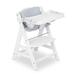 hauck AlphaPlus Grow Along White Wooden High Chair, Tray Table, & Grey Cushion - 16.5