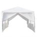 3 x 6m Six Sides Two Doors Waterproof Tent with Spiral Tubes White