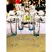 LeadingWare Oval Halo Acrylic Champagne Flutes Set of 4, (4oz) - 1.96" W x 1.96" L x 8.46" H