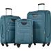 Softside Luggage Expandable 3 Piece Set Suitcase Upright Spinner Softshell Lightweight Luggage Travel Set(22"26"30"), Green