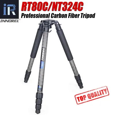 RT80C/NT324C Berufs Carbon Stativ für DSLR Kamera Video Camcorder Vogelbeobachtung Heavy Duty Kamera Stehen 75mm Schüssel