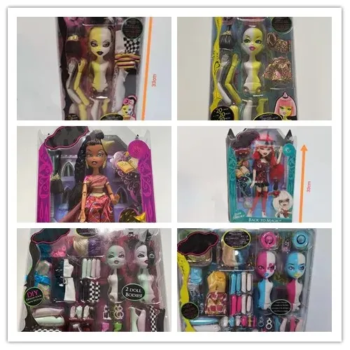 Original puppen 3D augen Mutant mädchen Bratzillaz Mode haar Mixed haut 11 gelenke BratzDoll Schöne