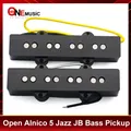 Öffnen Alnico 5 Jazz JB Bass 4 String Pickup Neck oder Brücke Pickup Geflochtene Tuch Kabel Bass