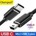 USB Typ C 3 0 zu USB Mini B Kabel otg Konverter USB C Datenkabel Mini B Adapter für Festplatten