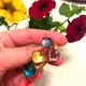 Jsbao diy kombination doppelt schön rosa lila glas gold edelstahl mode ring für frauen schmuck