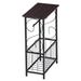 Multifunctional Bathroom Table / Interior Side Table Tissue Magazine Rack Dark Brown - (14.6 x 7.9 x 21.3)"