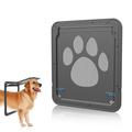 Extra Large Pet Door for Dogs and Cats Dog Screen Door with Magnetic Flap Automatic Lockable Pet Door Screen Sliding Door for Small Dogs Cats (Outer Size 10 W x 12.5 H)