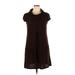 No Boundaries Casual Dress - A-Line: Brown Print Dresses - Women's Size 15