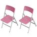 2pcs Folding Mini Chair Dolls Folding Chair Mini House Folding Chair Miniature Furniture