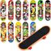 12Pcs Mini Skateboards Fingerboards Pack Finger Board Skateboards Toys Perfect For Boys Girls Adults