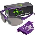 Spits Eyewear Top Or Bottom Bifocal Safety Glasses (Frame Color: Purple Magnifier: 2.50 Bottom Smoke)