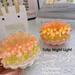 Nyidpsz 8cm DIY Tulip Night Light Battery Operated Tulip Seashell Nightlight Cute Handmade Tulip Ambient Light Simulation Tulip Flower Table Lamp Decorative Flower Light for Home Desk Friends Gift