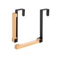 Hooks for Hanging Foldable Wood Over The Door Hooks Solid Wood Door Hook Coat Seamless Storage Rack Wall Hooks Metal A