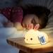 Cute Night Light for Kids Birthday Gifts for Girls Toddler Teens Silicone Sleeping Animal Lamp for Room Decor Led Light Up Nightlight