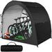 SLSY Extra Large Bike Storage Tent for 4 Bikes 6.6 x 4 x 5.3 Waterproof Heavy Duty Bike Cover w/ Bag Portable Shed Cover for Bikes Lawn Mower Garden Tools
