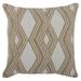 HomeRoots 521700 22 x 22 in. Zippered Handmade Geometric Indoor & Outdoor Throw Pillow Beige