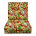 RSH DÃ©cor Indoor Outdoor Foam Back Deep Seating Chair Cushion Set 23â€� x 24â€� x 5â€� Seat and 23â€� x 19â€� x 3 Back Beachcrest Poppy Red Floral