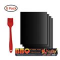 8 PCS of Grill Mats Barbecue Mat Nonstick Grill Mat BBQ Mat with Silicone Brush Oven Matï¼Œ13 x 15.75 inches