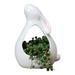 Minimalistic Flower Pot - Reusable - Stable - Convenient - Desktop Decor - Ceramic Rabbit Shape Planter Pot - Succulent Accessories