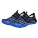 1 Pair of Kids Wading Shoes Non-slip Water Sports Shoes Upstream Shoes Seaside Beach Shoes - Size 33 21.5CM/8.4495 Inch 4.5US 2UK 35EU (Black and Blue)