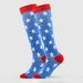 Keep Your Toes Toasty HIMIWAY All-Season Sock Options Women s Absorb Sweat Cartoon Print Nylon Long Tube Compression Outdoor Sports Socks Blue M