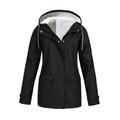 Woman Waterproof Jacket Rain Coat Winter Warm Running Hiking