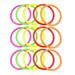 Hemoton 15 Pcs 15CM Colorful Toss Circle Ring Child Throwing Rings Plastic Throwing Circle Rings Hollow Circle Rings (Purple Green Yellow Red Orange)