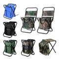 Backpack Stool Cooler Chair Heavy Duty Portable Lightweight Stool Folding Fishing Stool for Camping Hunting