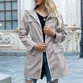 Womens Raincoat Waterproof Coats With Hood Windbreaker Jackets Ladies Outdoor