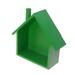 Small House Shaped Wall Shelf Wooden Wall Mounted Storage Shelf Storage Organizer Display Box for Bedroom Living Room Kitchen Office (Green)