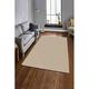 LaModaHome Area Rug Non-Slip - Cream Cream thin washable Soft Machine Washable Bedroom Rugs Indoor Outdoor Bathroom Mat Kids Child Stain Resistant Living Room Kitchen Carpet 3.3 x 9.9 ft