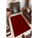 LaModaHome Area Rug Non-Slip - Burgundy Burgundy thin washable Soft Machine Washable Bedroom Rugs Indoor Outdoor Bathroom Mat Kids Child Stain Resistant Living Room Kitchen Carpet 4 x 5.9 ft