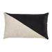 Saro Lifestyle Geometric Velvet Design Lumbar Down Filled Throw Pillow