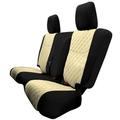 TLH Custom Fit Seat Covers for 2007-2018 Jeep Wrangler JK 4DR Beige Neoprene Car Seat Covers Rear Set Seat Cover Waterproof Car Seat Protector Interior Accessories Automotive Seat Covers for SUV