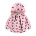 Shldybc Little Baby Girls Kids Outfits Spring Autumn Cartoon Print Pattern Hooded Windbreaker Jacket Casual Outerwear Coat Baby Coat on Clearance( 2-3 Years Pink#1 )