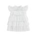 Nituyy Infant Toddler Baby Girl Summer Outfits Floral Sundress Sleeveless Mesh Star Dress Rainbow Ruffle Tulle Lace Dress