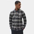 Dickies Men's Sacramento Shirt - Gray Plaid Size 2Xl (WLR23)