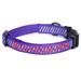 Purple Personalized Reflective Traffic Dog Collar, X-Small
