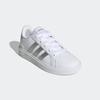 Sneaker ADIDAS SPORTSWEAR "GRAND COURT LIFESTYLE TENNIS LACE-UP", Gr. 32, weiß (cloud weiß, matte silber, matte silber), Synthetik, Textil, sportlich, Schuhe, Design auf den Spuren des adidas Superstar