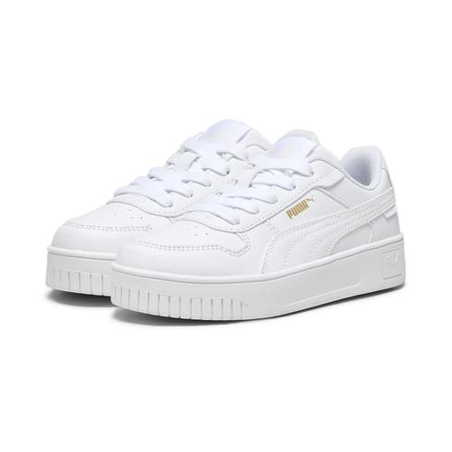 „Sneaker PUMA „“Carina Street Sneakers““ Gr. 30, weiß (white gold) Kinder Schuhe Sneaker“