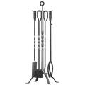 Fire Beauty 5 Pieces Fireplace Tools Set(Pewter)