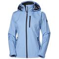 Helly Hansen Women's W Crew Hooded Jacket, Bright Blue, XS UK