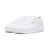 Sneaker PUMA "Carina Street Sneakers Mädchen", Kinder, Gr. 38.5, weiß (weiß gold), Obermaterial: Leder, Synthetik; Futter: Synthetik, Textil; Innensohle: Textil; Laufsohle: Gummi, Schuhe