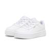 Sneaker PUMA "Carina Street Sneakers Mädchen", Kinder, Gr. 26, weiß (weiß gold), Obermaterial: Synthetik; Futter: Textil; Innensohle: Textil; Laufsohle: Gummi, Schuhe