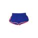 Under Armour Athletic Shorts: Blue Color Block Activewear - Women's Size Medium