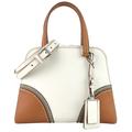 PRADA Tri-coloured Vitello Daino Leather Satchel Bag