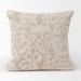 Hokku Designs Degenhart Chenille/Cotton Blend Throw Square Pillow Cover Cotton Blend in White | 20 H x 20 W x 0.5 D in | Wayfair