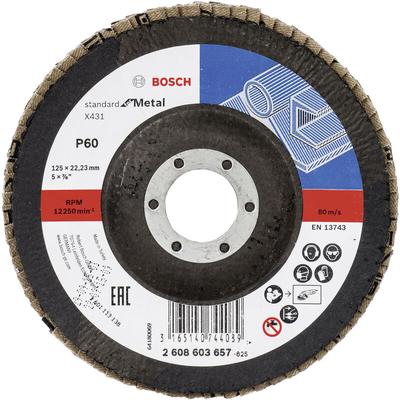 Bosch - Accessories 2608603657 X431 Fächerschleifscheibe Durchmesser 125 mm Bohrungs-Ø 22.33 mm